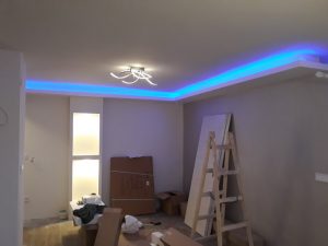 Монтаж на LED осветление в апартамент жк Редута